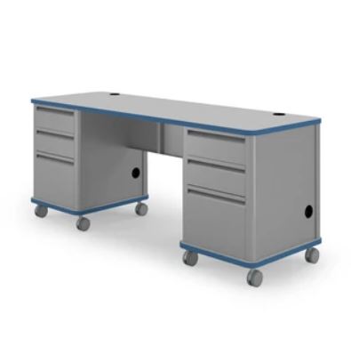 Accelerator Double Pedestal Teacher Desk