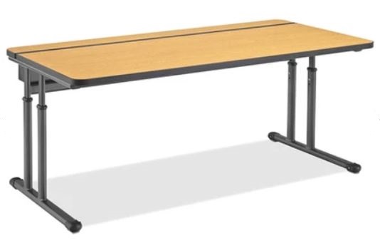 Integrity Double Leg Flip Computer Table