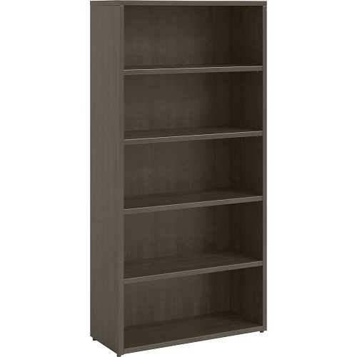 Lorell Prominence 2.0 Gray Elm Laminate Bookcase