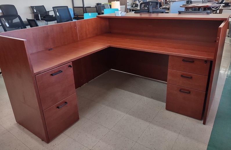 Used L Shaped Reception Desk