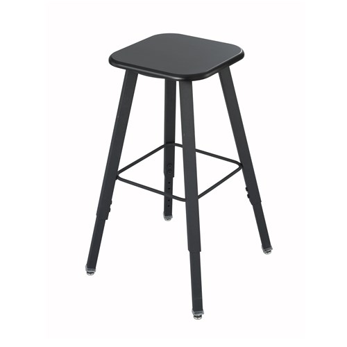 AlphaBetter® Adjustable-Height Student Stool with Thermoplastic Seat and Tip-Resistant Base