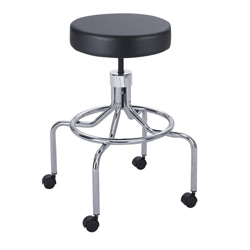 Lab Stool, High Base with Screw Lift