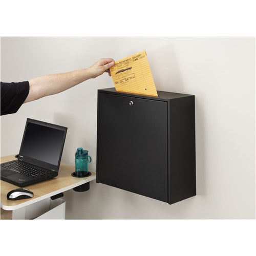 18x18" Wall-Mounted Interoffice Mailbox with Lock