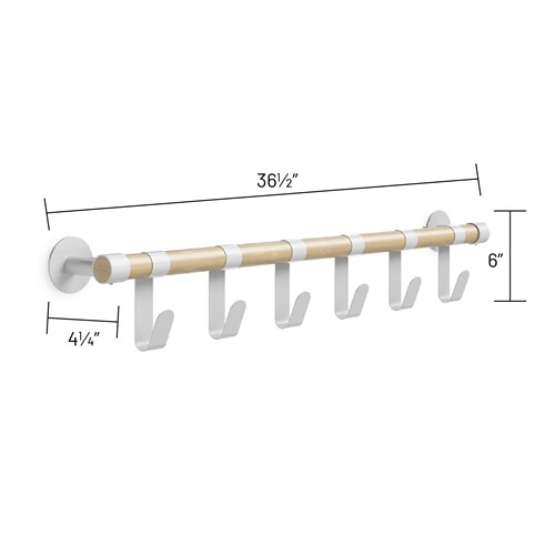 Resi Coat Wall Rack 6 Hooks