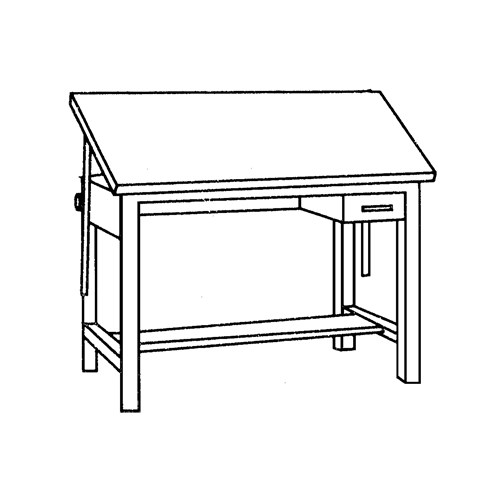 Ranger Steel 4-Post Table 60”W x 37.5”D with Tool Drawer