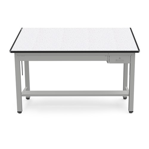 Ranger Steel 4-Post Table 84” W x 43.5” D with Tool Drawer and Shallow Drawer