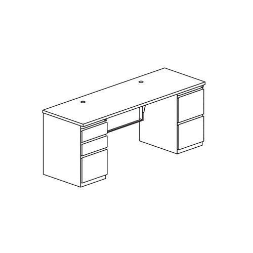 CSII™ Credenza, B/B/F and F/F, 24" D