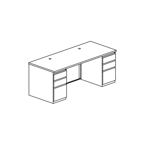 CSII™ Rectangular Desk, 2 B/B/F, 30" D