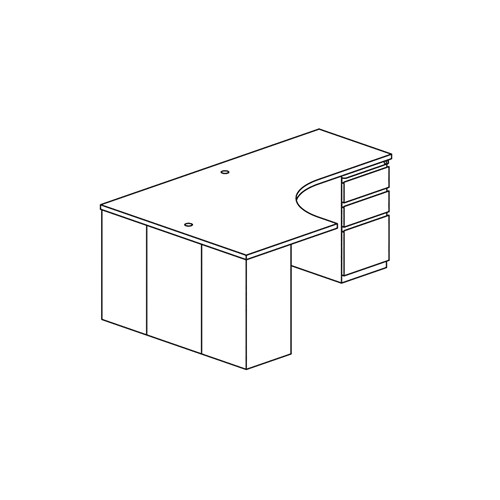 CSII™ J Table, B/B/F, Left Return