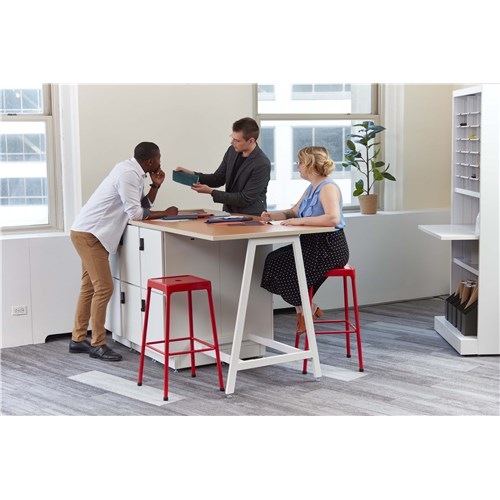 Resi® Storage Bistro-Height Compact Collaborative Workstation