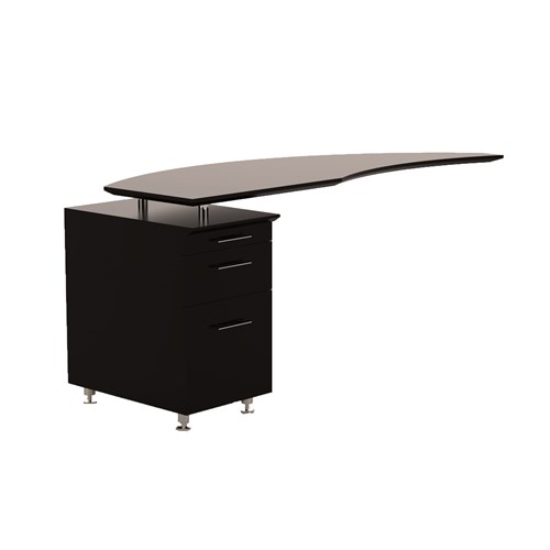 Medina™ 63" Left Curved Desk Return, P/B/F Pedestal