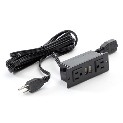 Power Module with 2 Power and 2 USB Outlets, 1 Daisy Chain