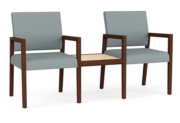 Brooklyn 2 Chairs with Connecting Center Table