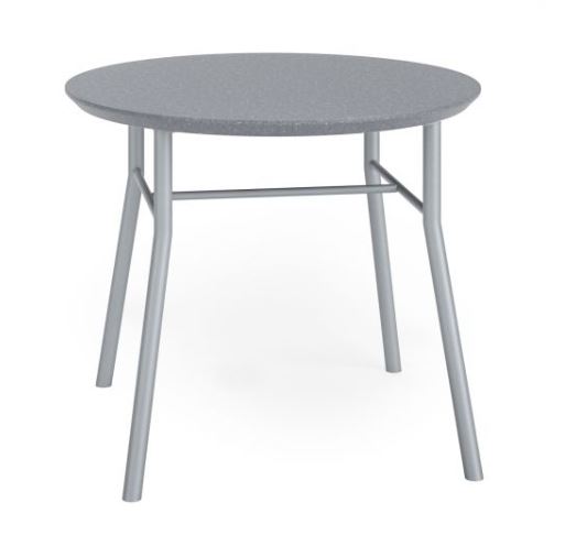Chat End Table 24" Round - Solid Surface