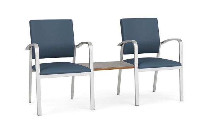 Newport 2 Chairs with Connecting Center Table
