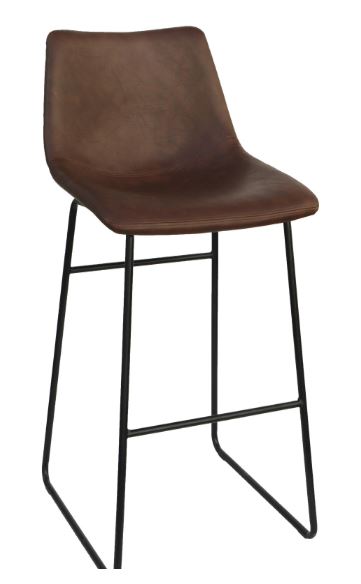 Lorell Mid-Century Modern Sled Guest Stool