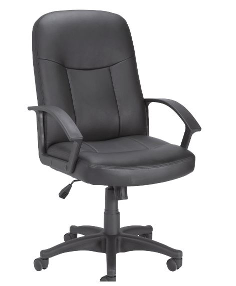 Lorell: Leather Managerial Mid-Back Chair