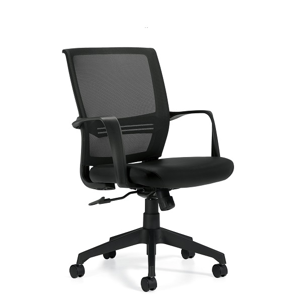 Low Back Mesh Back Tilter w/ Luxhide Seat