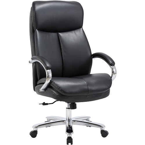 Lorell Executive Leather Big & Tall Chair