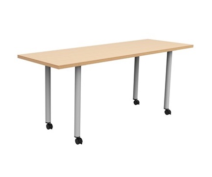 Safco JURNI Multi-Purpose Table with Post Leg and Casters