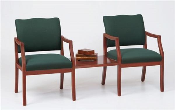 Franklin 2 Chairs with Connecting Center Table