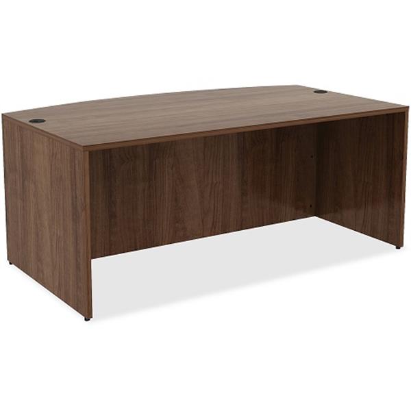 Lorell: Essentials Series Bowfront Desk Shell