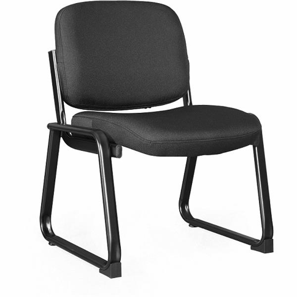 Lorell: Black Fabric Guest Chair