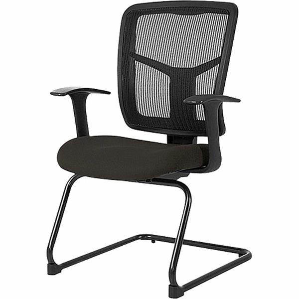 Lorell: ErgoMesh Series Mesh Side Arm Guest Chair