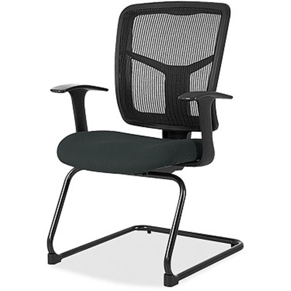 Lorell: ErgoMesh Series Mesh Back Guest Chair with Arms