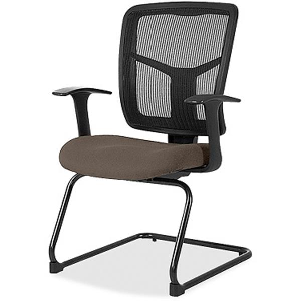 Lorell: ErgoMesh Series Mesh Back Guest Chair with Arms