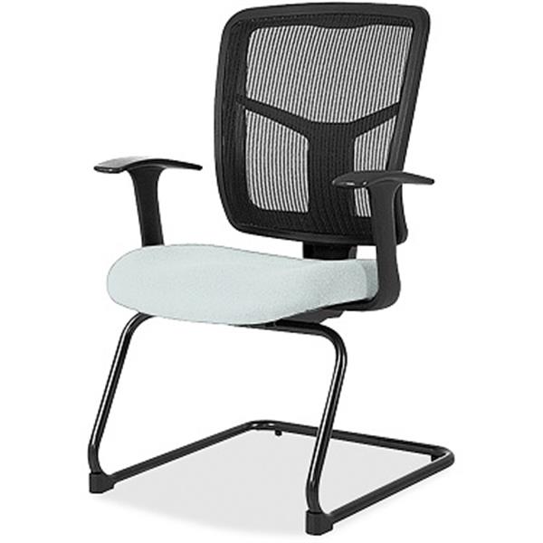 Lorell: ErgoMesh Series Mesh Back Guest Chair with Arms