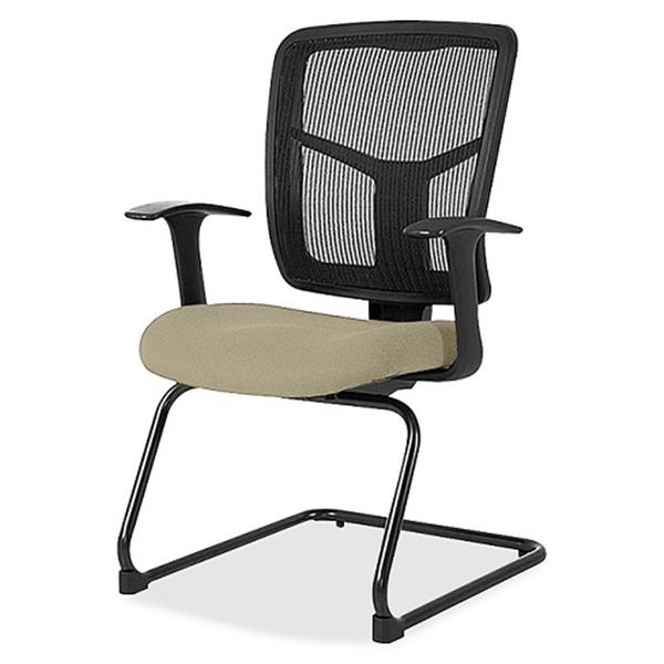 Lorell: ErgoMesh Series Mesh Back Guest Chair with Arms