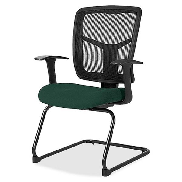 Lorell: ErgoMesh Series Mesh Back Guest Chair with Arms