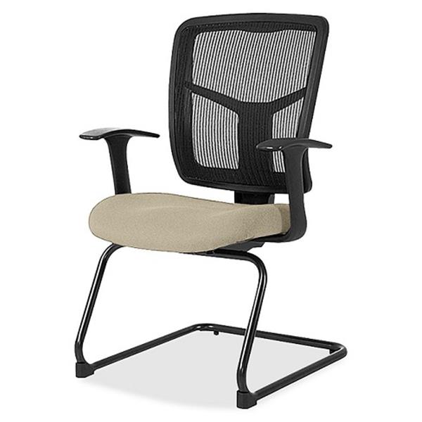 Lorell: ErgoMesh Series Mesh Back Guest Chair with Arms