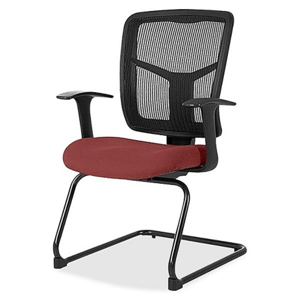 Lorell: ErgoMesh Series Mesh Back Guest Chair with Arms