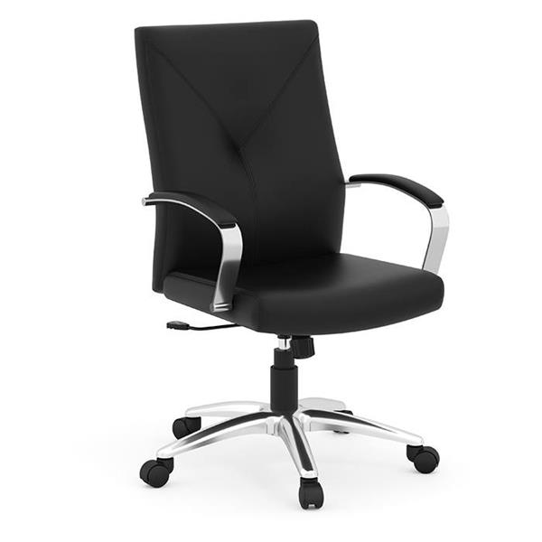 Performance 14010CHRBLK0508 - WREN EXECUTIVE CHAIR- CHROME & BLACK