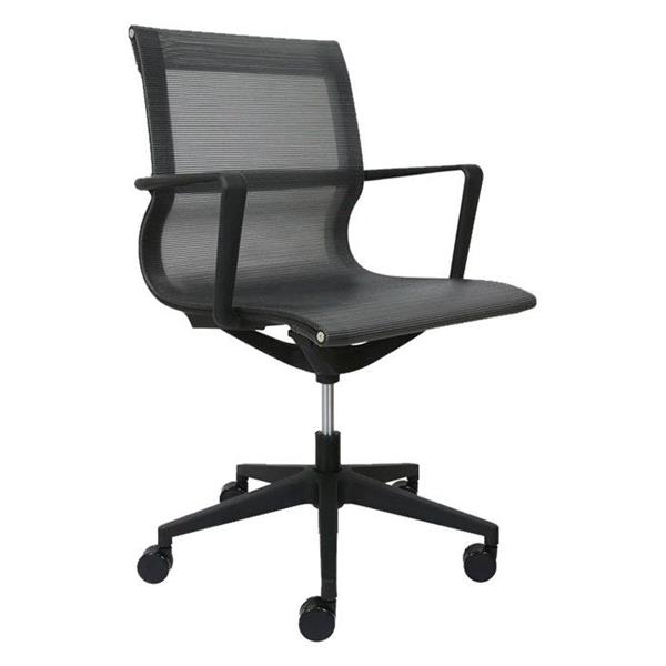 Performance 21621 MID BK TILTER CHAIR- BLACK MESH