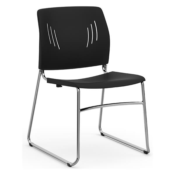 Performance 3080 STACKING CHAIR-BLACK/CHROME