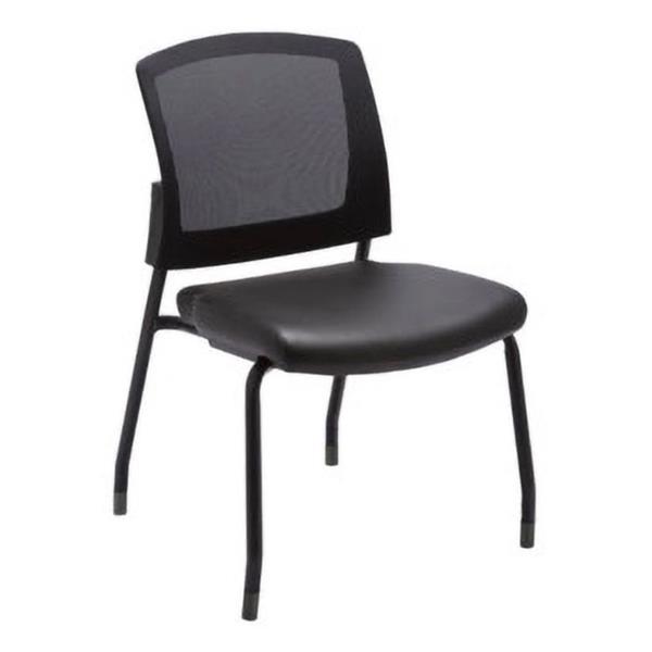 Performance 3129 GUEST CHAIR- BLACK ANTIMICROBIAL VINYL