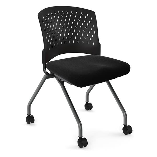 Performance 3274 AGENDA ARMLESS NESTING CHAIR- WITH BLACK SEAT