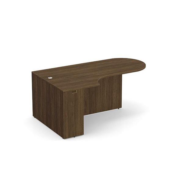 Performance Classic PL133L 71" BULLET WITH CORNER EXTENSION- LEFT MODERN WALNUT