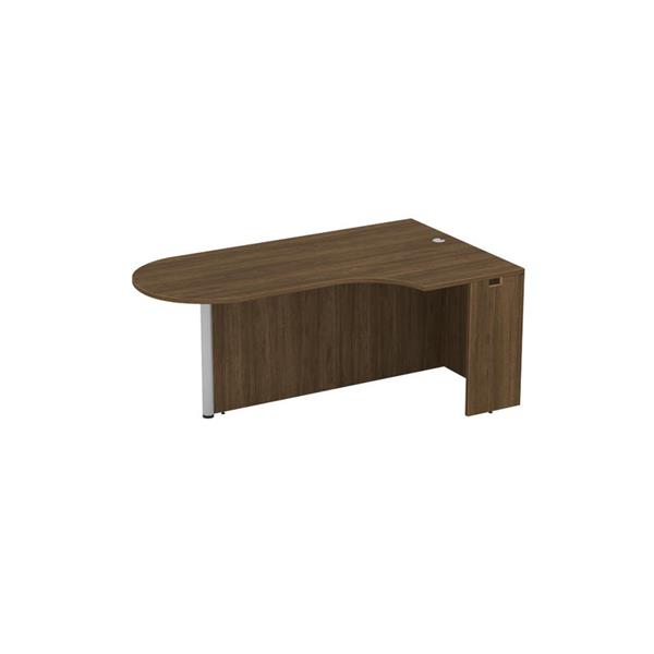 Performance Classic PL133R 71" BULLET WITH CORNER EXTENSION- RIGHT MODERN WALNUT