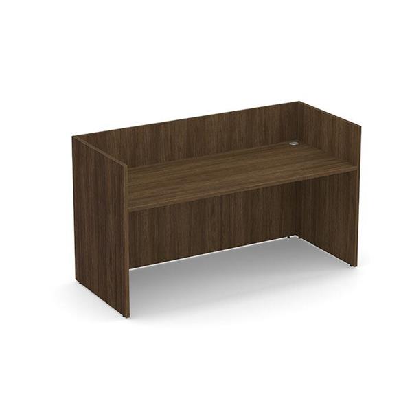 Performance Classic PL169NTT GALLERY DESK- NO TRANSACTION TOP- MODERN WALNUT