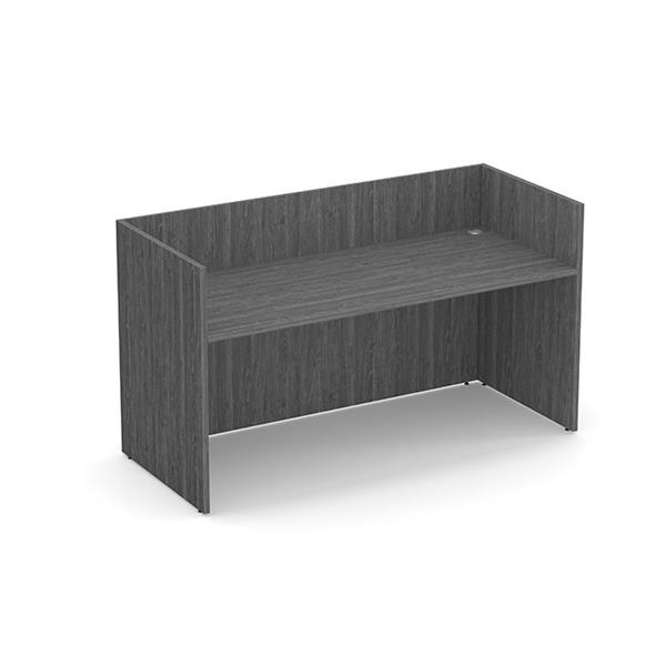 Performance Classic PL169NTT GALLERY DESK- NO TRANSACTION TOP- NEWPORT GRAY