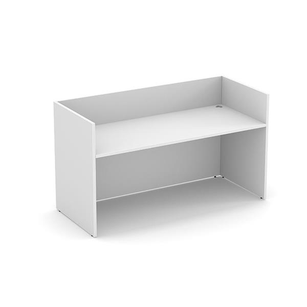 Performance Classic PL169NTT GALLERY DESK- NO TRANSACTION TOP- WHITE