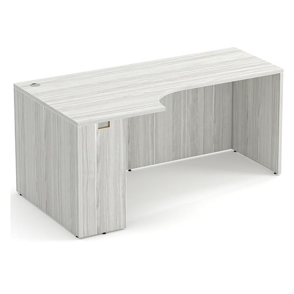 Performance Classic PL181L 66" PORKCHOP CREDENZA-LEFT- SILVER BIRCH