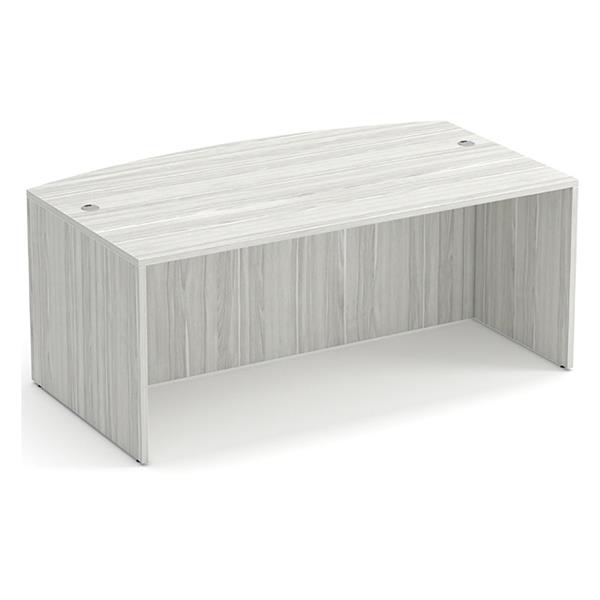 Performance Classic PL189 71" BOW FRONT DESK SHELL- SILVER BIRCH