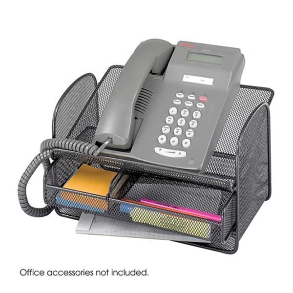 Onyx™ Mesh Telephone Stand With Drawer