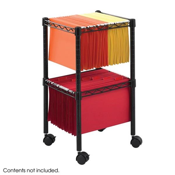 Two-Tier Compact File Cart