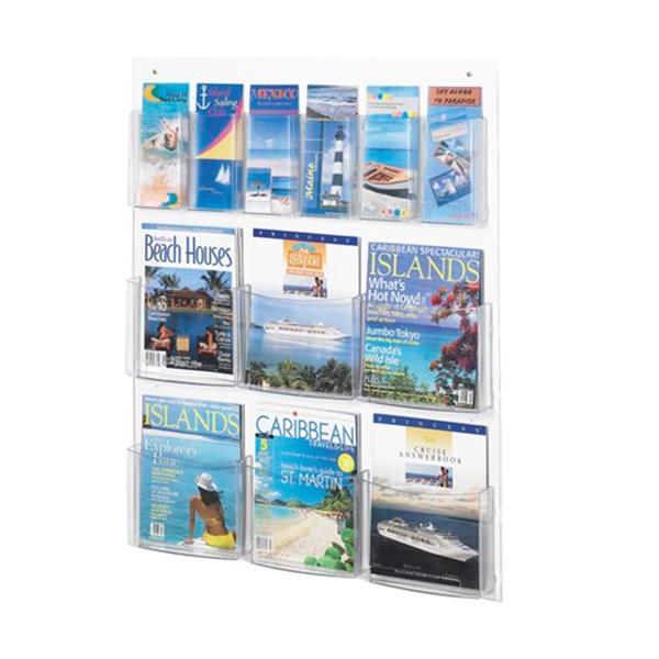 Clear2c™ 6 Magazine and 6 Pamphlet Display